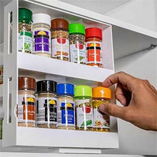 Load image into Gallery viewer, Double Layer Multi-Function Storage Rack Rotating Kitchen Organizer Seasoning Spice Jar Holder
