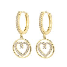 Load image into Gallery viewer, fashion cubic zircon Cute Butterfly Earrings Personality Butterfly hoop Earrings For Women Girls Korean Jewelery 2020
