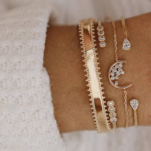 Load image into Gallery viewer, 30 Style Marble Turtle Bracelet Set Heart Pearl Moon Star LOVE Crystal Bracelets for Women Tassel Bracelet Jewelry Wholesale
