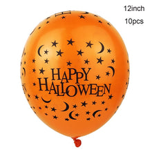Load image into Gallery viewer, Scary Halloween Pumpkin Ghost Spider Confetti Balloon Latex Happy Halloween Decoration Kids Air Baloons Birthday Party Supplies
