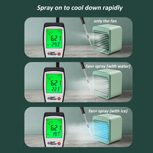 Load image into Gallery viewer, Dropshipping Home Mini Air Conditioner Portable Air Cooler USB Personal Space Cooler Fan Air Cooling Fan Rechargeable Fan Desk
