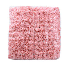 Load image into Gallery viewer, 72/144 Pieces Cheap artificial flowers MINI foam teddy bear of rose bouquet vase for home decor wedding decorative flower wreath

