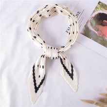 Load image into Gallery viewer, 2020 Designer Women Crinkle Scarf Square Silk Neck Scarves Female Leopard Print Hair Band Lady Pleated Scarfs
