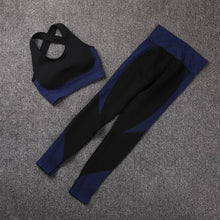 Load image into Gallery viewer, GUTASHYE Sport Suit Woman Seamless Running Tracksuit Sportswear Gym Crop Top Yoga Pant Fitness Clothes Workout Leggings Yoga Set
