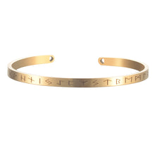 Load image into Gallery viewer, New Nordic viking rune bracelet bangle adjustable amulet cuff bangle with valknut stainless steel quality men jewelry SL-144
