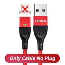Load image into Gallery viewer, FONKEN Magnetic Cable Micro USB Type C Magnetic Charging Cables Magnetic Charger for iPhone Samsung Huawei Xiaomi Quick Charge
