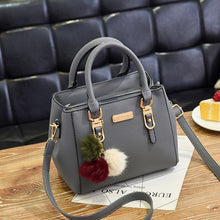 Load image into Gallery viewer, Yogodlns women beading pendant handbag ladies embossed shoulder bag ladies Messenger bag hairball bags high quality bag
