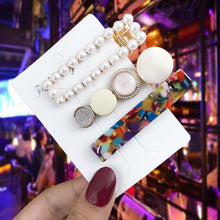 Load image into Gallery viewer, 2020 Hair Clip Set Simulated-pearl Hair Clips &amp; Pins For Women Girls Fashion Female Headwear Barrette Hair Accessories Wholesale
