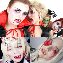 Load image into Gallery viewer, Vampire Teeth Fangs Elf Ears Dentures Props Halloween Costume Fairy Cosplay Zombie False Tooth &amp; Ears
