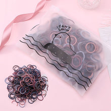 Load image into Gallery viewer, 100pcs/Set Bag Packed Girls Cute Colorful Elastic Hair Bands Gum For Ponytail Holder Scrunchie Headband Fashion Hair Accessories
