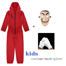 Load image into Gallery viewer, Salvador Dali La Casa De Papel Costume &amp; Face Mask Cosplay The House of Paper Role Playing Party Adult Cosplay Money Heist S-XXL
