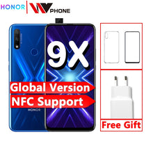 Load image into Gallery viewer, global version Honor 9x Smart Phone 48MP triple Cameras nfc 4000mAh 6.59 inch Full Screen GPU Turbo MobilePhone
