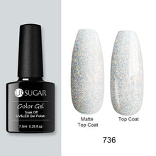 Load image into Gallery viewer, UR SUGAR Nude Glitter Gel Nail Polish Varnish Pink Rose Gold Shimmer Soak Off UV LED Nails Gel varnish  7.5ml
