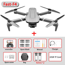 Load image into Gallery viewer, F4 Drone GPS 4K 5G HD Mechanical Gimbal Camera  System Supports TF Card Drones Stabilier Distance 2km Flight 25 Min VS SG906Pro
