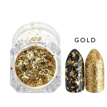 Load image into Gallery viewer, 1Box Glitter for Nails Holographic Dip Powder Mirror Polishing Chrome Pigments Nail Art Decorations Laser Dazzling Dust LA1028-1
