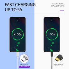 Load image into Gallery viewer, Coolreall Type C Cable 5A Quick Charge For Samsung S20 S9 USB-C Fast Charge Mobile Phone Charging For Redmi Xiaomi HUAWEI P40 30
