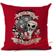 Load image into Gallery viewer, Nightmare Before Christmas Cartoon Skull Jack Printed Cushion Cover Halloween Decorative Sofa Car Throw Pillow Home Decor Pillow
