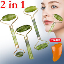 Load image into Gallery viewer, Massager For Face Jade Roller Facial Skin Care Tools Natural Gouache Scraper Body Back Beauty Slimming Massagers Lift Tools
