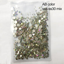 Load image into Gallery viewer, 1440pcs Glass 3D Rhinestones For Nail Art Design Gems Nail Decorations Crystal Strass AB Stones SS3-SS10
