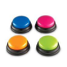 Load image into Gallery viewer, 1/4pcs Recordable Talking Button with Led Function Learning Resources Answer Buzzers Learning Taking Gifts Interactive Toy
