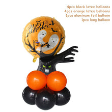 Load image into Gallery viewer, 10pcs/set Halloween Pumpkin Ghost Witch Bat Foil Balloons Set Halloween Party Decoration Hallowmas Black Orange Ballon Supplies
