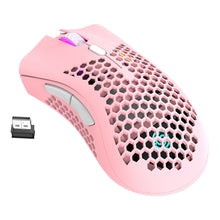 Load image into Gallery viewer, ALLOYSEED BM600 2.4GHz Wireless Mouse 2400DPI Adjustable RGB Backlit Honeycomb USB Optical Gaming Mouse Gamer Mice For Laptop PC
