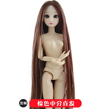 Load image into Gallery viewer, BJD Doll 30cm 20 Movable Jointe Dolls 3D Eyes Bjd Plastic Doll  for Girls Toys Long Wig Female Nude Body Fashion Christmas Gift
