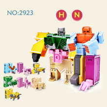 Load image into Gallery viewer, 15PCS Assembling Building Blocks  Educational Toys Action Figure Transformation Number Robot Deformation Robot Toy for Children
