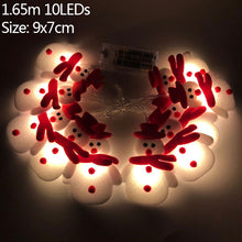 Load image into Gallery viewer, 1.5m 10Led Christmas Tree Santa Claus Snowman Snowflake Led Light String Festival Bar Home Party Decor Christmas Ornament
