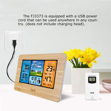Load image into Gallery viewer, Digital Weather Station Clock Indoor Outdoor Weather Forecast Barometer Thermometer Hygrometer with Wireless Outdoor Sensor
