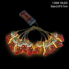 Load image into Gallery viewer, 1.5m 10Led Christmas Tree Santa Claus Snowman Snowflake Led Light String Festival Bar Home Party Decor Christmas Ornament
