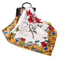 Load image into Gallery viewer, Fashion Scarves for Women Shawl Print Silk Satin Hijab Scarf Female Bandana 90*90cm Luxury Brand Square Shawls Scarfs For Ladies
