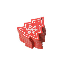 Load image into Gallery viewer, 10pcs 5cm Christmas Wooden Decorations for Home Tree DIY Natural Wood Christmas Ornaments Pendants Hanging Gift Natal Xmas Decor
