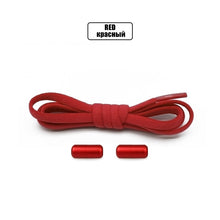 Load image into Gallery viewer, Elastic No Tie Shoelaces Semicircle Shoe Laces For Kids and Adult Sneakers Shoelace Quick Lazy Metal Lock Laces Shoe Strings
