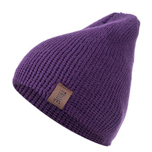 Load image into Gallery viewer, 1 Pcs Hat PU Letter True Casual Beanies for Men Women Warm Knitted Winter Hat Fashion Solid Hip-hop Beanie Hat Unisex Cap
