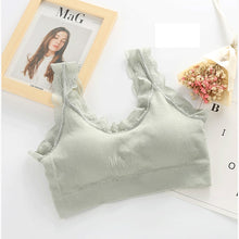 Load image into Gallery viewer, Queenral Underwear Women Bra Seamless Bra Tank Crop Top Bras For Women Back Hollow Wire Free Intimates With Removable Padded
