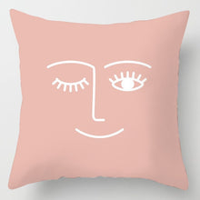 Load image into Gallery viewer, New Pink Roses Feathers Geometric Cushion Cover Modern Fashion Nordic Simple Pillowcase Decorative Sofa Seat Throw Pillows Cover

