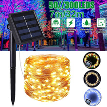 Load image into Gallery viewer, solar lamp led outdoor 7m/32m led fairy lights holiday christmas garlands solar garden party waterproof lights LED String Lights
