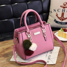 Load image into Gallery viewer, Yogodlns women beading pendant handbag ladies embossed shoulder bag ladies Messenger bag hairball bags high quality bag

