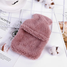 Load image into Gallery viewer, Winter Cartoon Rabbit Hot Water Bottle PVC Stress Pain Relief Therapy Hot Water Bag With Knitted Soft Cozy Cover Hand Warmer 1pc
