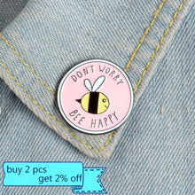 Load image into Gallery viewer, Animal enamel pins Cat yin yang anime pins and brooches for party Lapel pin badge Cartoon dinosaur bee jewelry gifts for women

