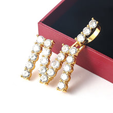 Load image into Gallery viewer, Letters Pendants Necklaces Women Letter Initial Necklace Tennis Chain Zircon Hip Hop Bling jewelry Iced Out Alphabet Pendant
