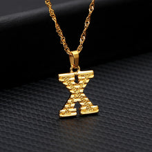Load image into Gallery viewer, Capital Letter Initial Necklace For Women Stainless Steel Gold A-Z Alphabet Pendant Necklace Jewelry Christmas Gift Bijoux Femme
