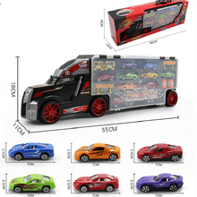 Load image into Gallery viewer, Agnicy Children's Large Tractor Truck Dinosaur Transport Truck Storage Portable Car Model Toys
