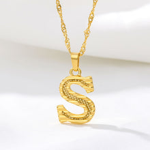 Load image into Gallery viewer, Capital Letter Initial Necklace For Women Stainless Steel Gold A-Z Alphabet Pendant Necklace Jewelry Christmas Gift Bijoux Femme

