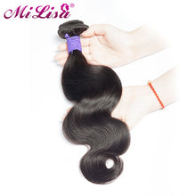 Load image into Gallery viewer, Mi Lisa Body Wave Bundles Short Human Hair Bundles Extensions 8-12 inch Brazilian Hair Weave Bundles Remy Hair 1 Piece Bundle
