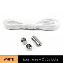 Load image into Gallery viewer, TILUSERO New Elastic Shoelaces Metal Capsule Button No Tie Shoe Laces
