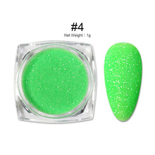 Load image into Gallery viewer, 1Box Sugar Nail Powder Glitter Nail Dust Powder Laser Gradient Nail Pigment Coloful Glitter Nail Art Decoration Accessories

