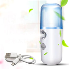 Load image into Gallery viewer, Portable Small Humidifier USB Rechargable Handheld Water Meter Charging Mini Steamed Face Humidifier With/Without Mirror
