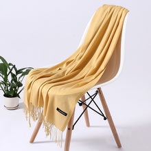 Load image into Gallery viewer, Fashion Solid Color 2020 Women Scarf Winter Hijabs Tessale Tassels Long Lady Shawls Cashmere Like Pashmina Hijabs Scarves Wraps
